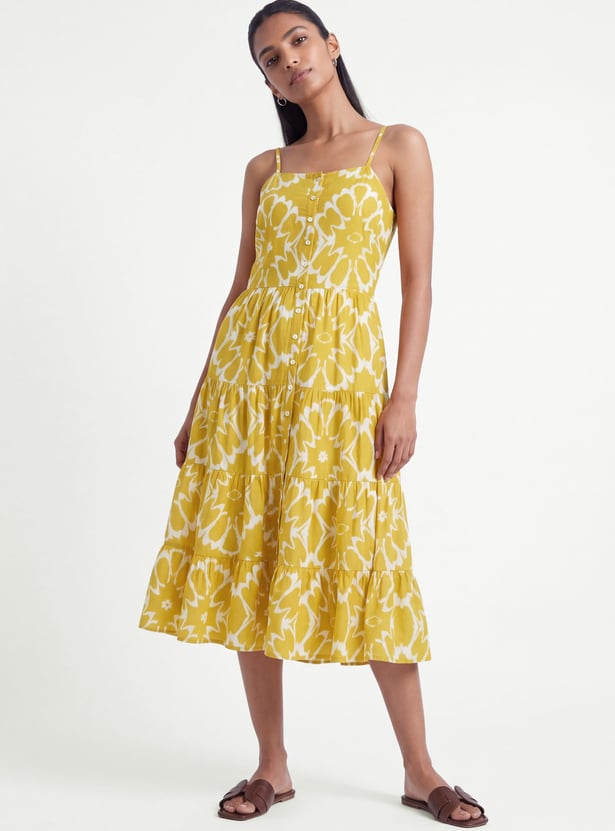 Women Printed Tiered Dress