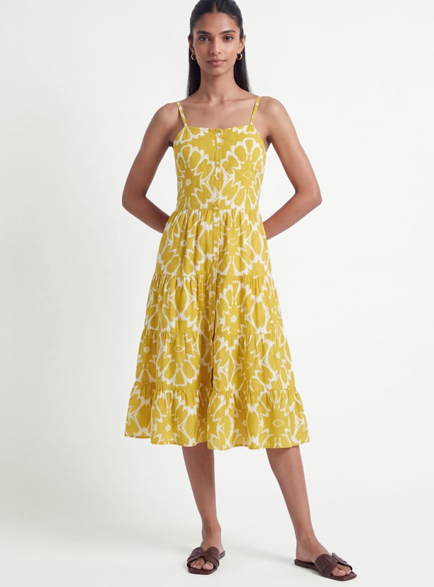Women Printed Tiered Dress