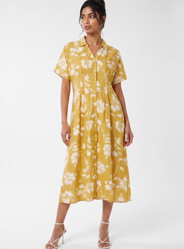 Women Printed Shirt Dress