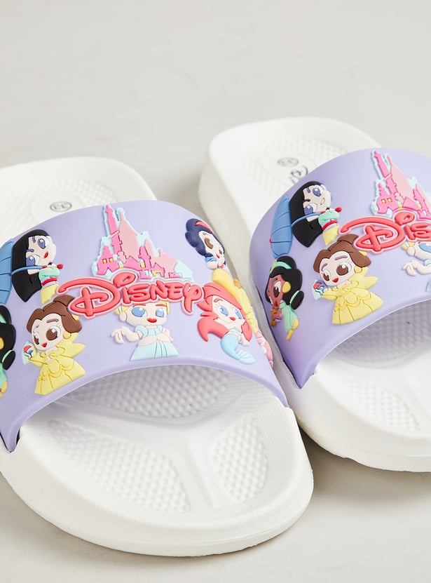 Girls Disney Printed Sliders