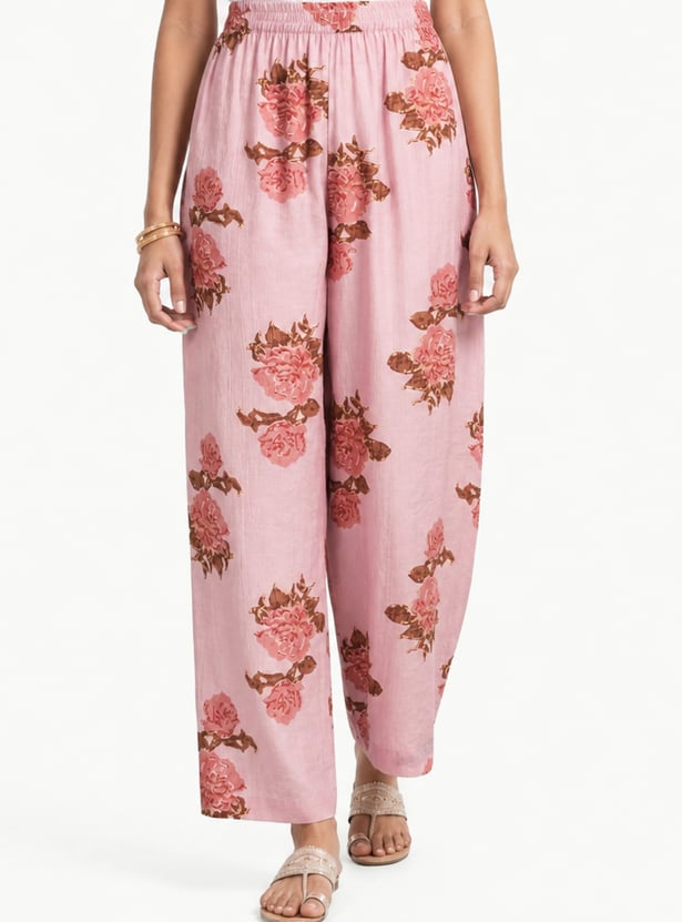 Women Floral Print Kurti Set