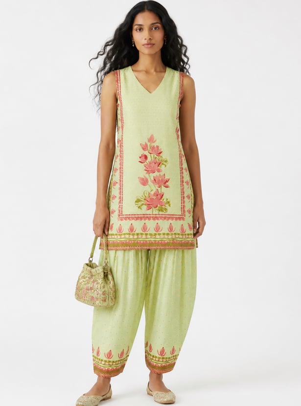 Women Floral Print Kurta Set
