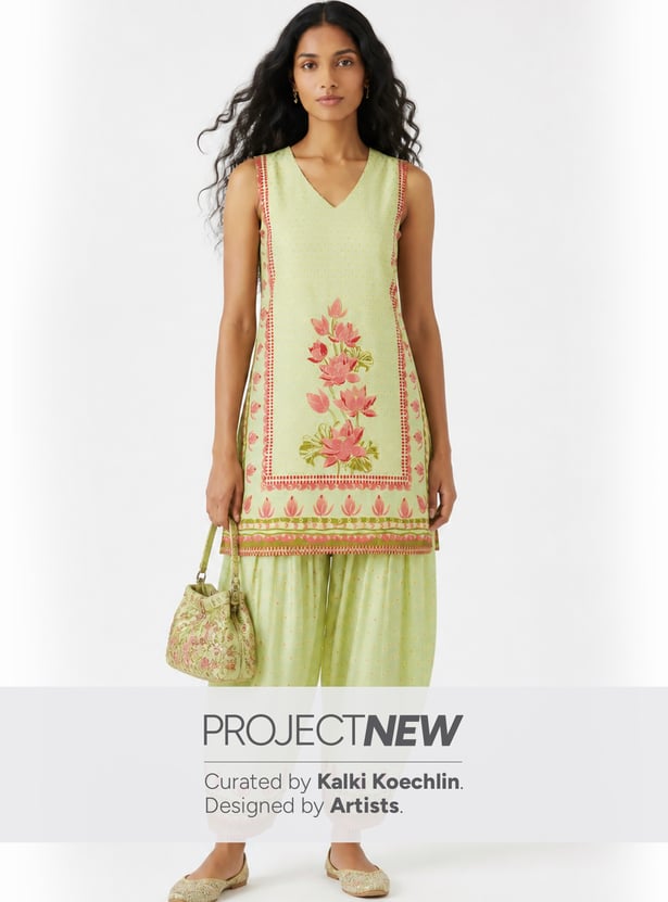 Women Floral Print Kurta Set