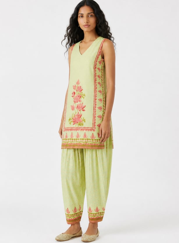 Women Floral Print Kurta Set