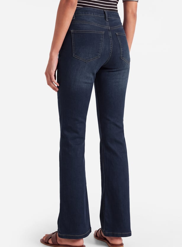 Women High-Rise Kick Flare Jeans