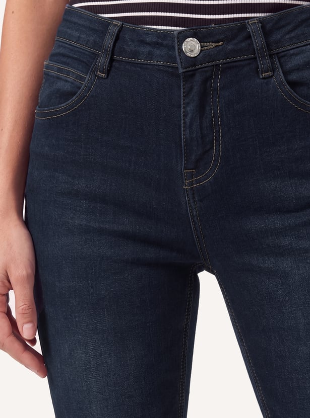 Women High-Rise Kick Flare Jeans