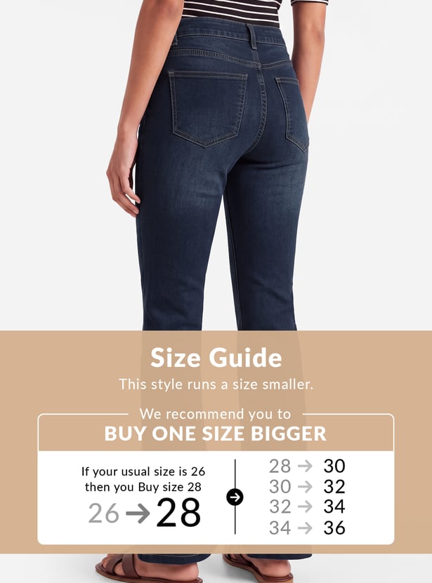 Women High-Rise Kick Flare Jeans