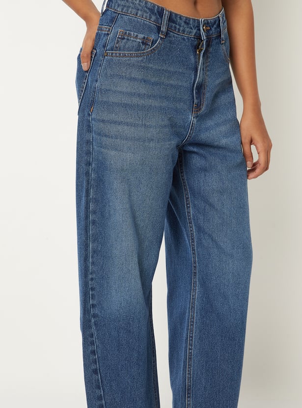 Women Washed Denim Jeans