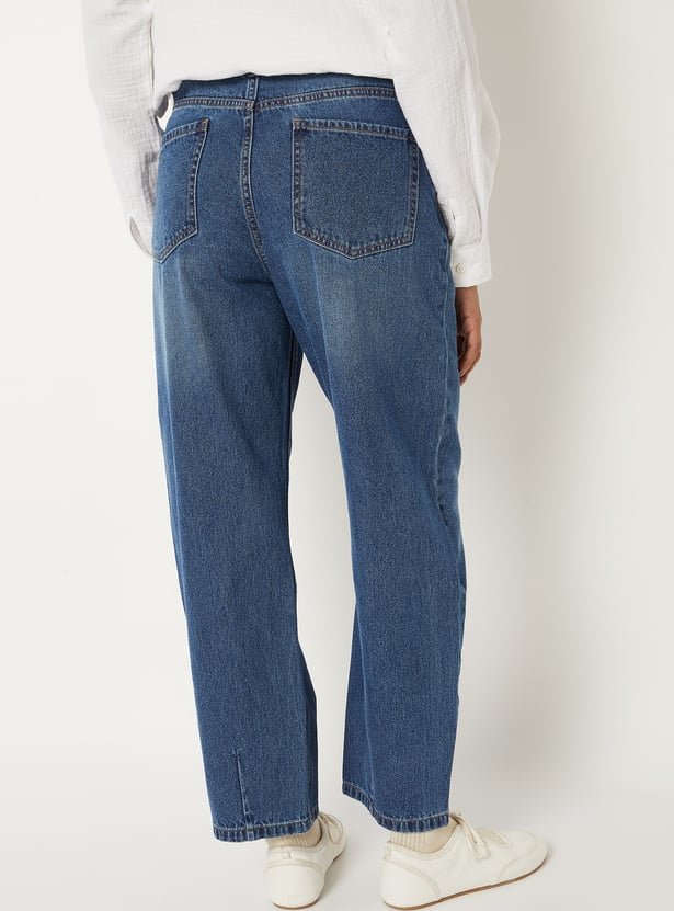 Women Washed Denim Jeans