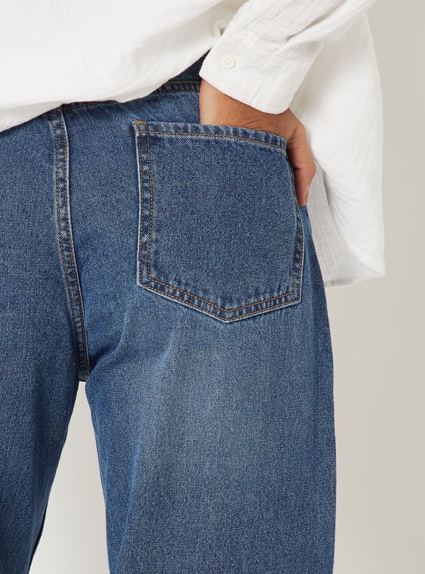 Women Washed Denim Jeans