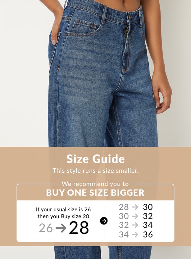 Women Washed Denim Jeans