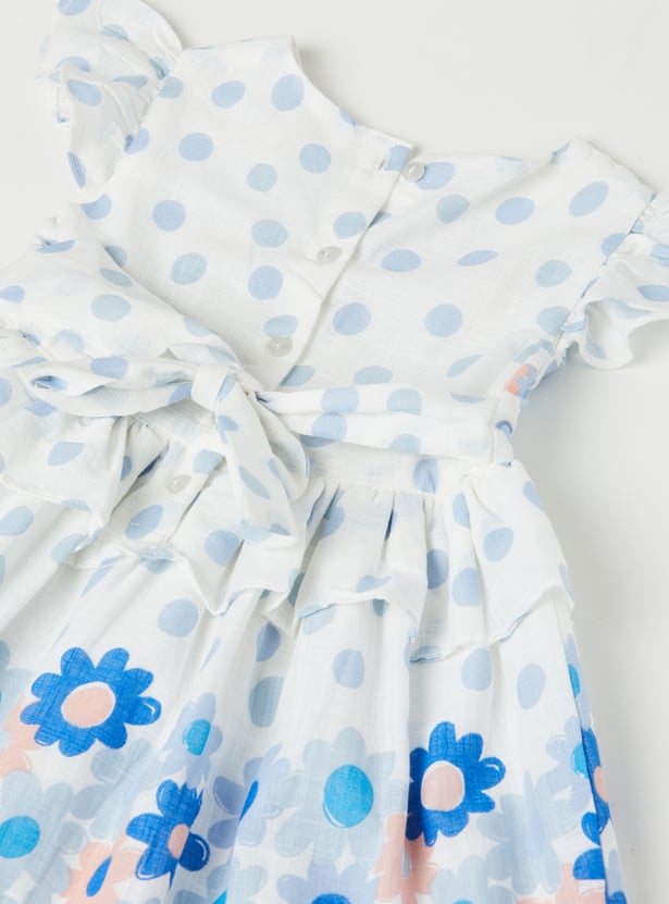 Girls Floral Print Dress