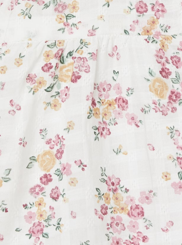 Girls Floral Print Top