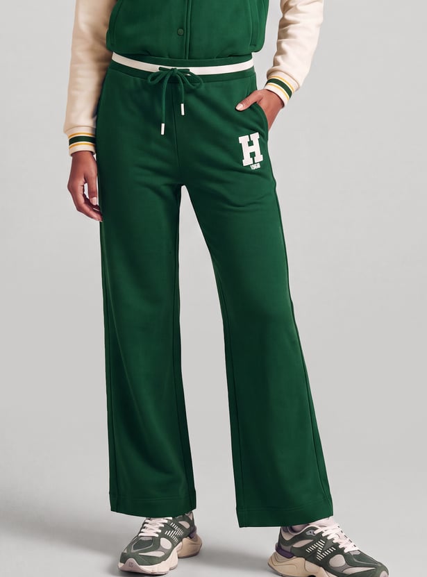 Women Wide-Leg Sports Track Pants