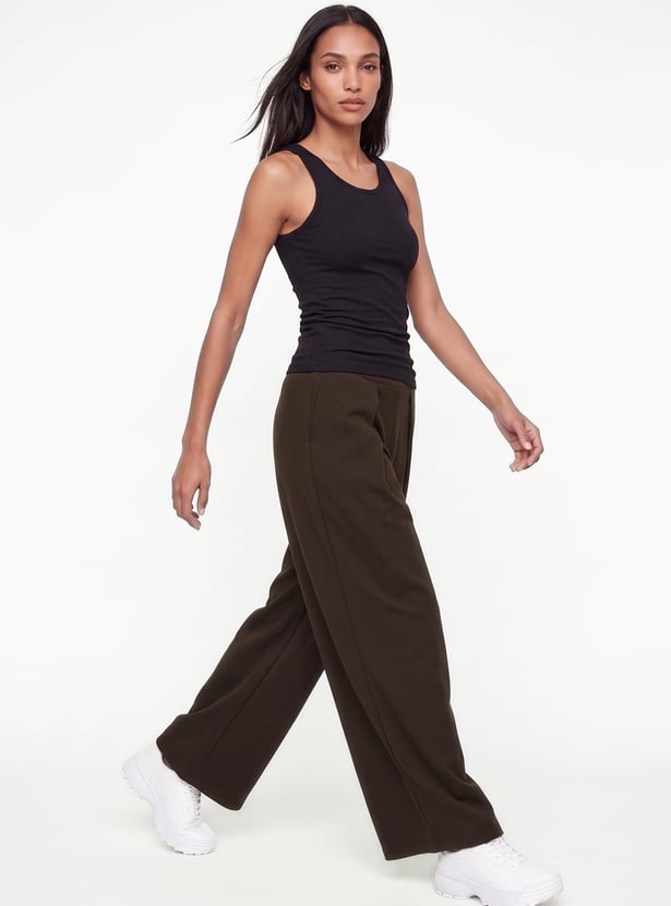 Women Wide-Leg Sports Track Pants