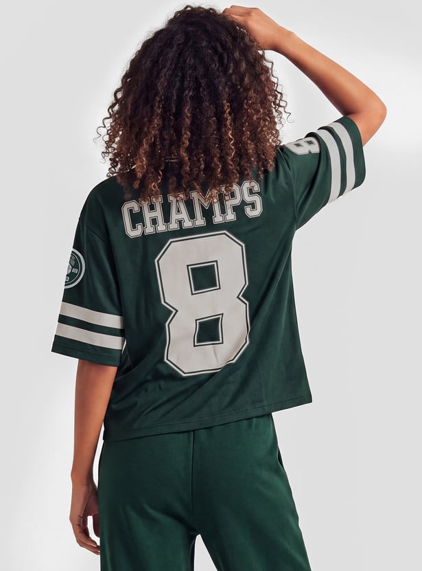 Women Houston Printed Sports T-shirt