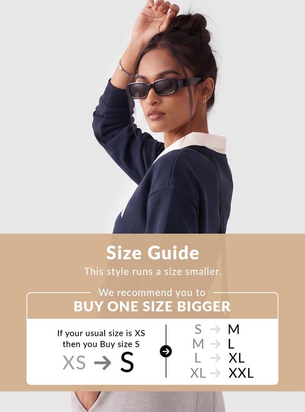 Women Printed Boxy Sweatshirt