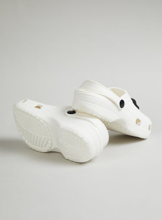 Girls Bow Design Clogs with Charms