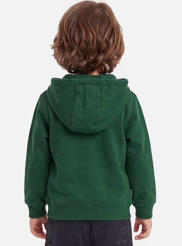 Boys NY Printed Zipper Hoodie