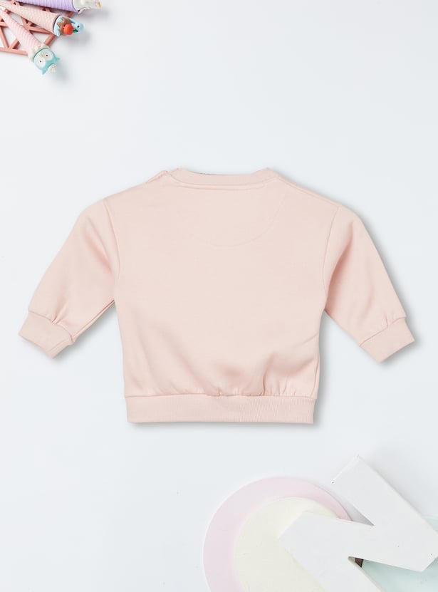 Girls Rabbit Printed Sweatshirt
