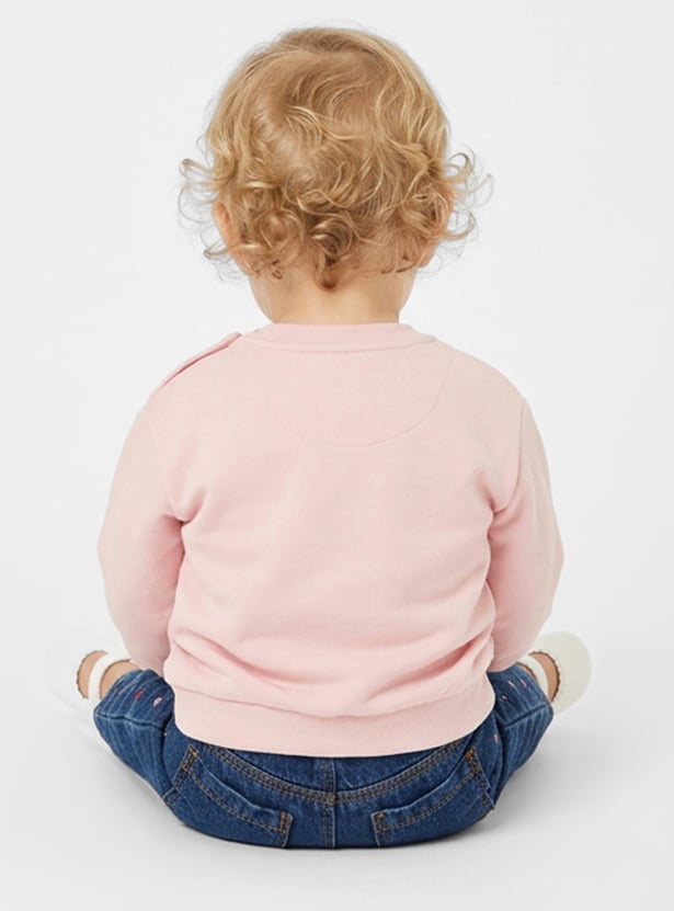 Girls Rabbit Printed Sweatshirt