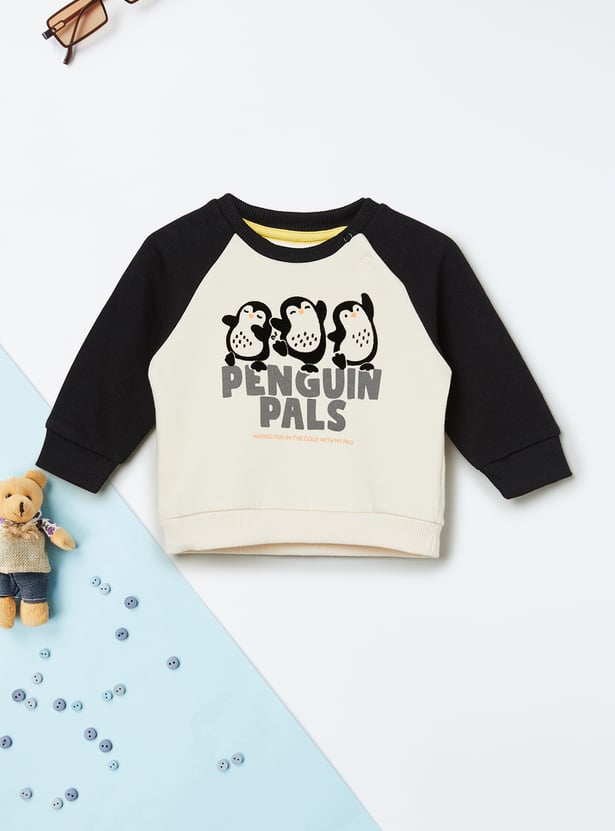 Boys Penguin Print Sweatshirt