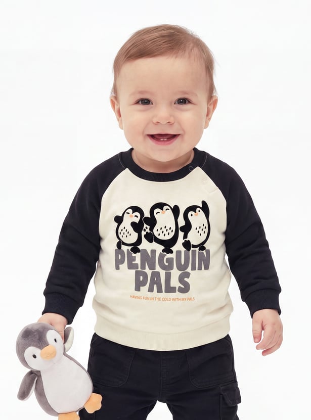 Boys Penguin Print Sweatshirt