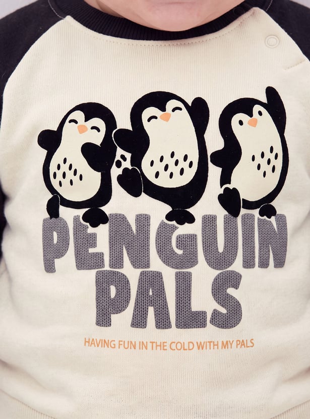 Boys Penguin Print Sweatshirt