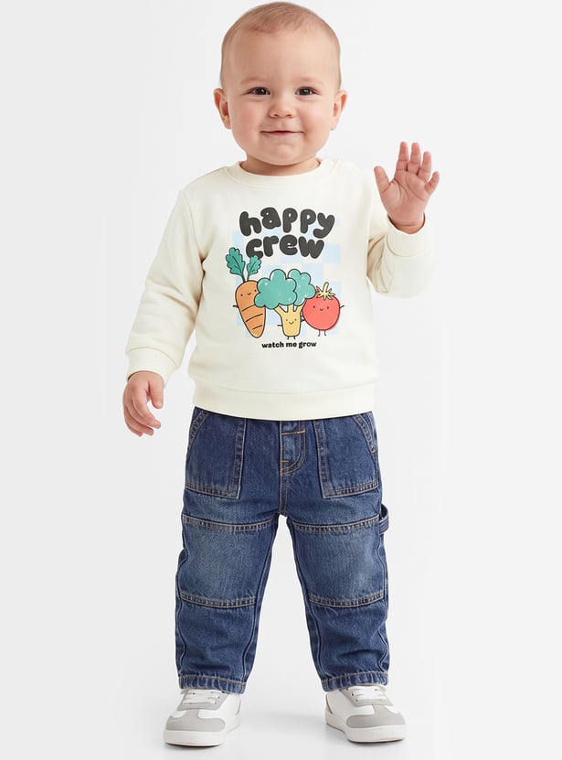 Boys Printed Pullover Sweatshirt