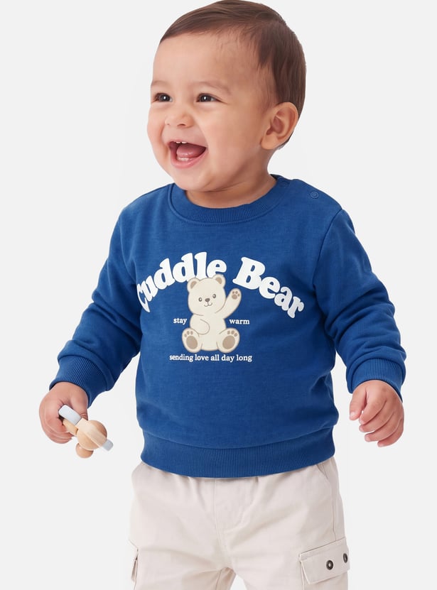 Boys Cuddle Bear Pullover Sweatshirt