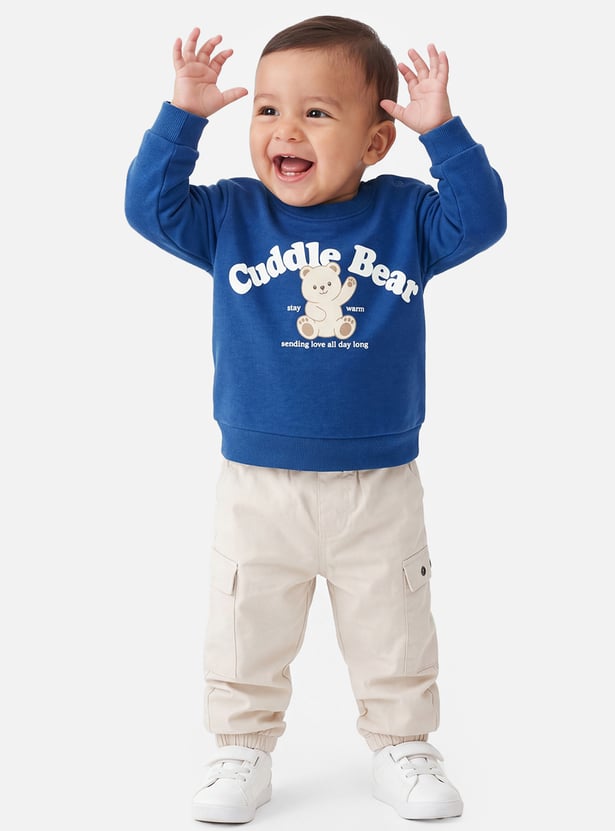 Boys Cuddle Bear Pullover Sweatshirt