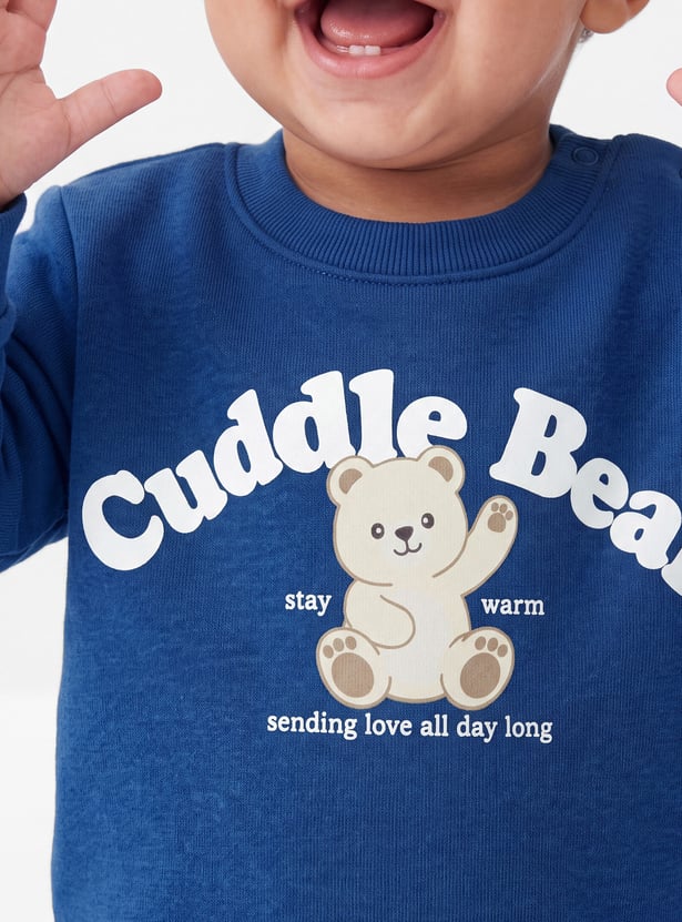 Boys Cuddle Bear Pullover Sweatshirt