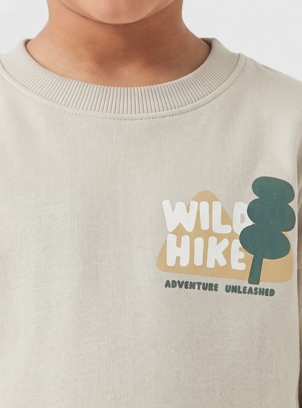 Boys Wild Hike Printed Sweatshirt