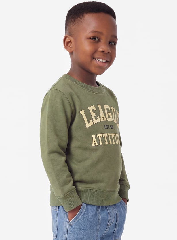 Boys Printed Pullover Sweatshirt