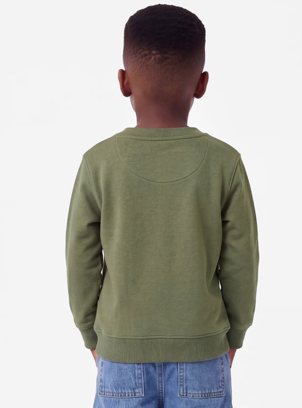 Boys Printed Pullover Sweatshirt