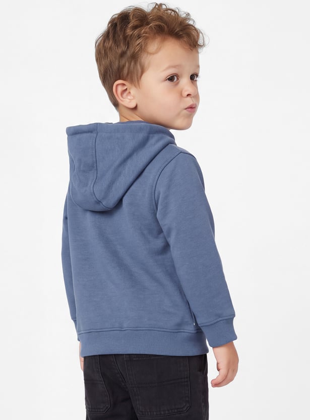 Boys Printed Hooded Sweatshirt
