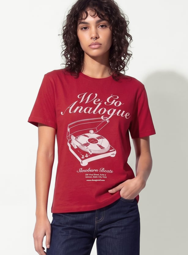 URB_N Women Graphic Print T-shirt