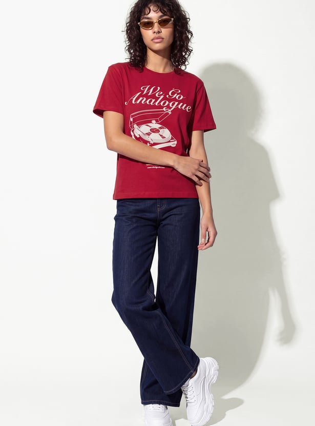 URB_N Women Graphic Print T-shirt