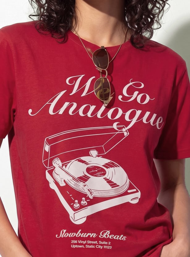URB_N Women Graphic Print T-shirt