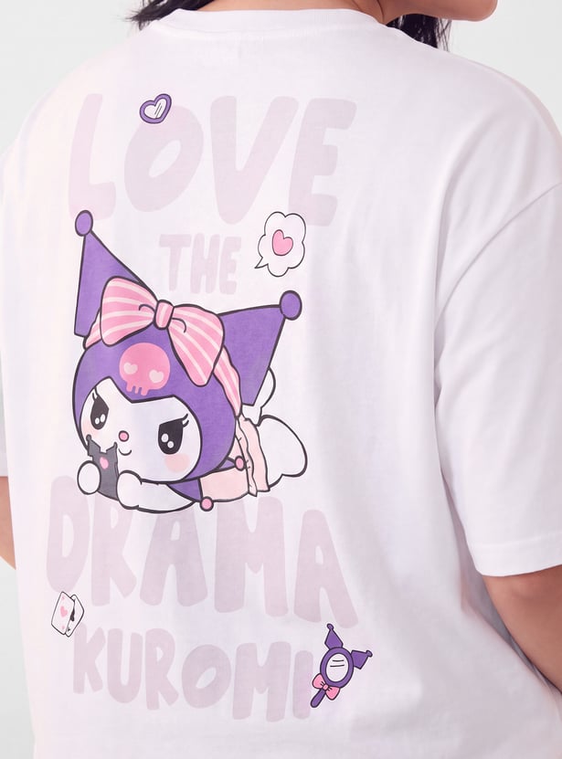 URB_N Women Kuromi Printed T-shirt