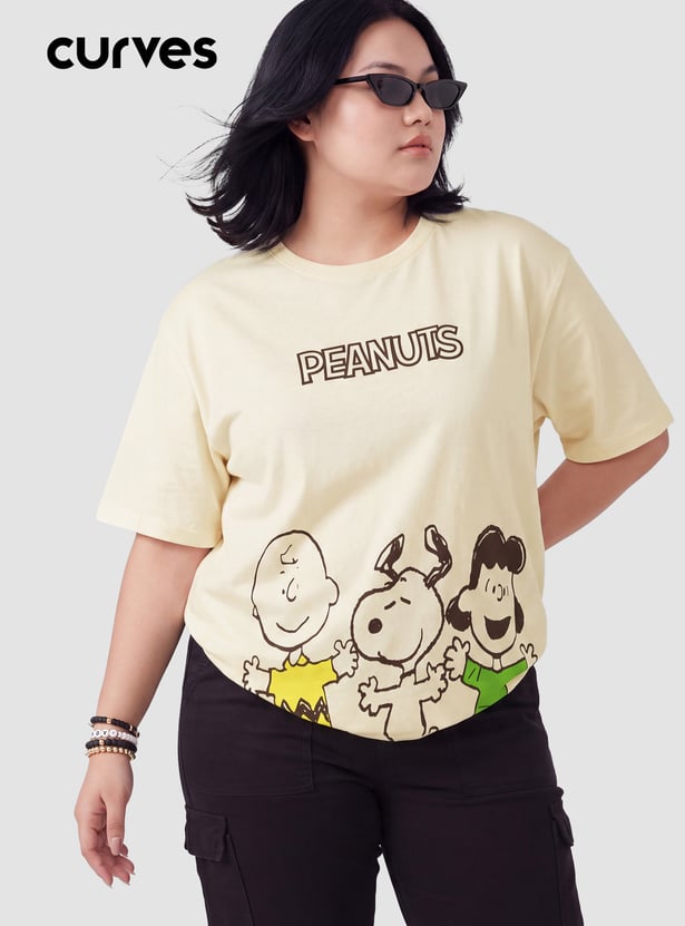 URB_N Women Snoopy Printed T-shirt