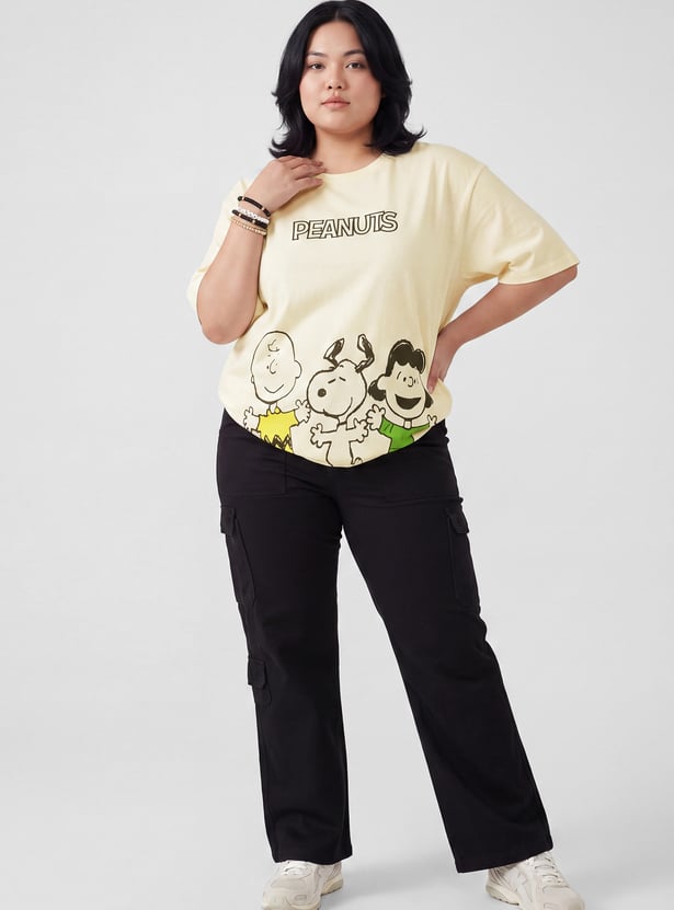 URB_N Women Snoopy Printed T-shirt