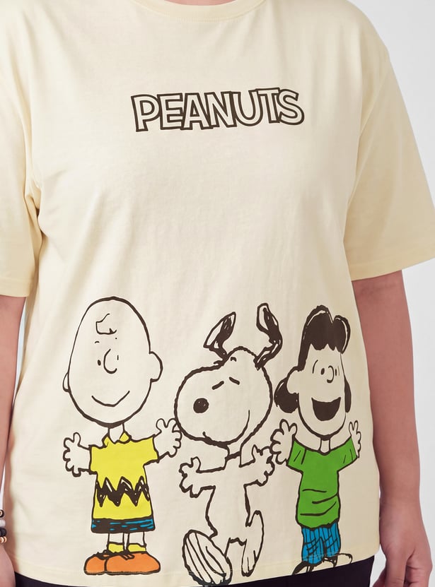 URB_N Women Snoopy Printed T-shirt