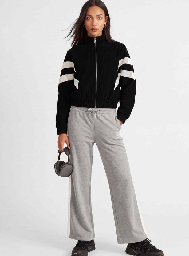 Women Textured Bomber Jacket