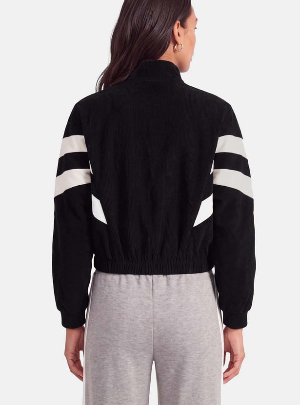 Women Textured Bomber Jacket