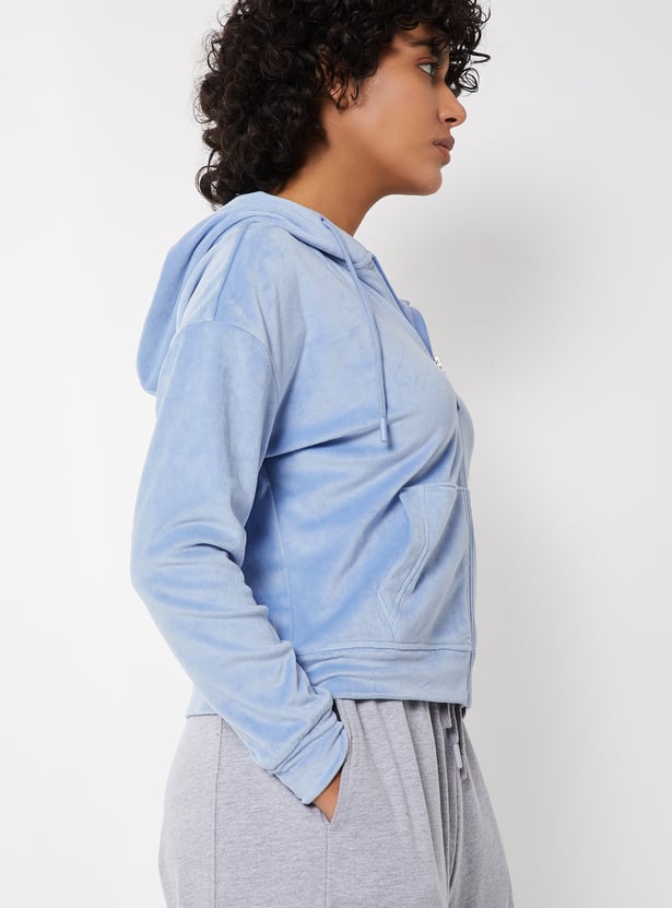 Women Solid Hooded Jacket