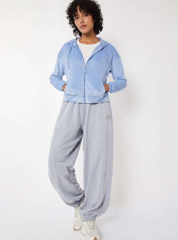 Women Solid Hooded Jacket