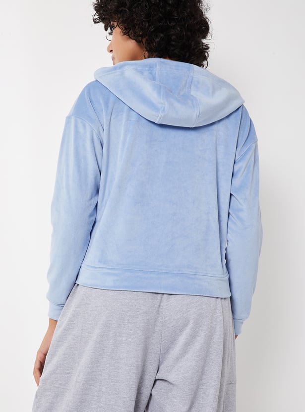 Women Solid Hooded Jacket