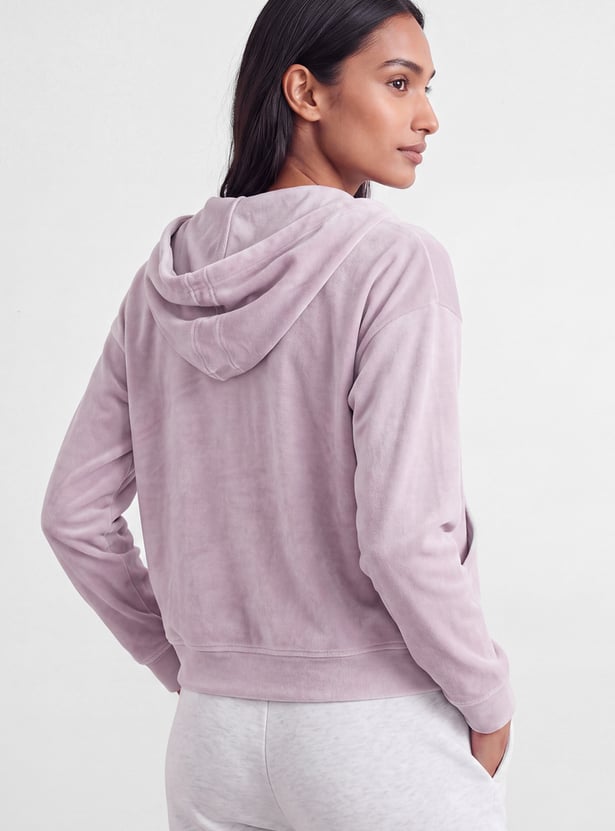 Women Solid Hooded Jacket