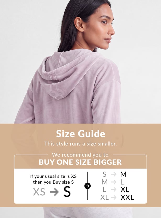 Women Solid Hooded Jacket